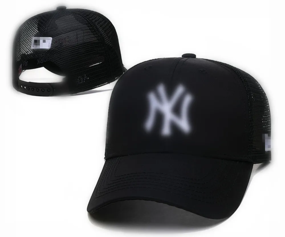 2024 21 Färg Summer Gaze Justerbar brev NY Baseball Cap för män och kvinnor Fashionabla justerbara bomullshattar Solskyddsmedel Hat Duck Tongue Hat N19