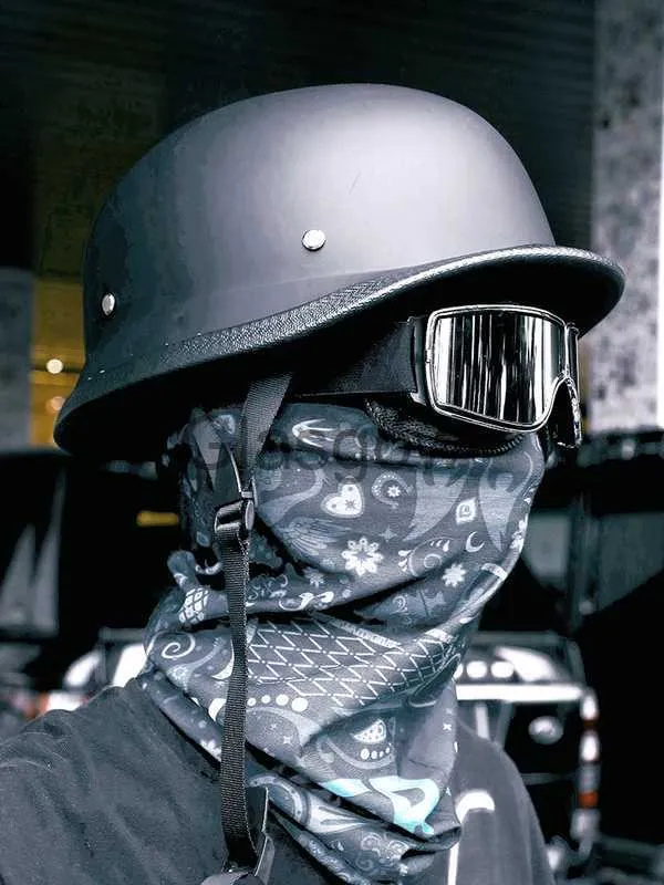 Cascos de motocicleta casco de motocicleta de estilo alem n de la Segunda Guerra Mundial capacetes casco de motocicleta retro de cara abierta cascos