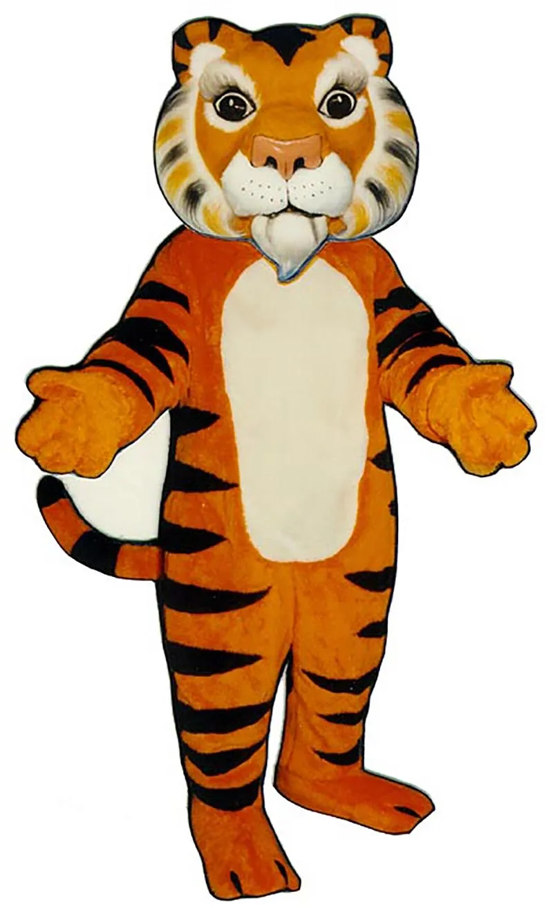 Trajes de mascote TIGRE DA ÍNDIA Roupa de personagem de desenho animado Terno Roupa de festa ao ar livre de Natal Tamanho adulto Vestuário de publicidade promocional