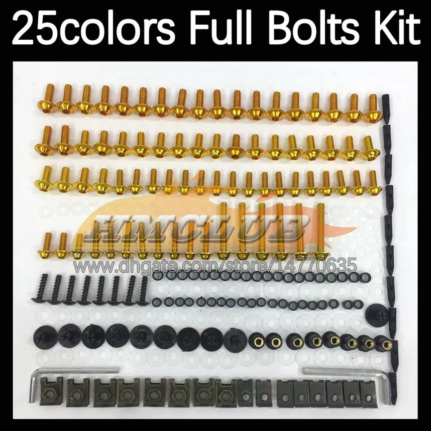 268PCS Kit completo di viti complete per corpo MOTO per YAMAHA FZR400R FZR-400 FZR 400R FZR 400 FZR400 R RR 89 90 1989 1990 Moto Fairi2361