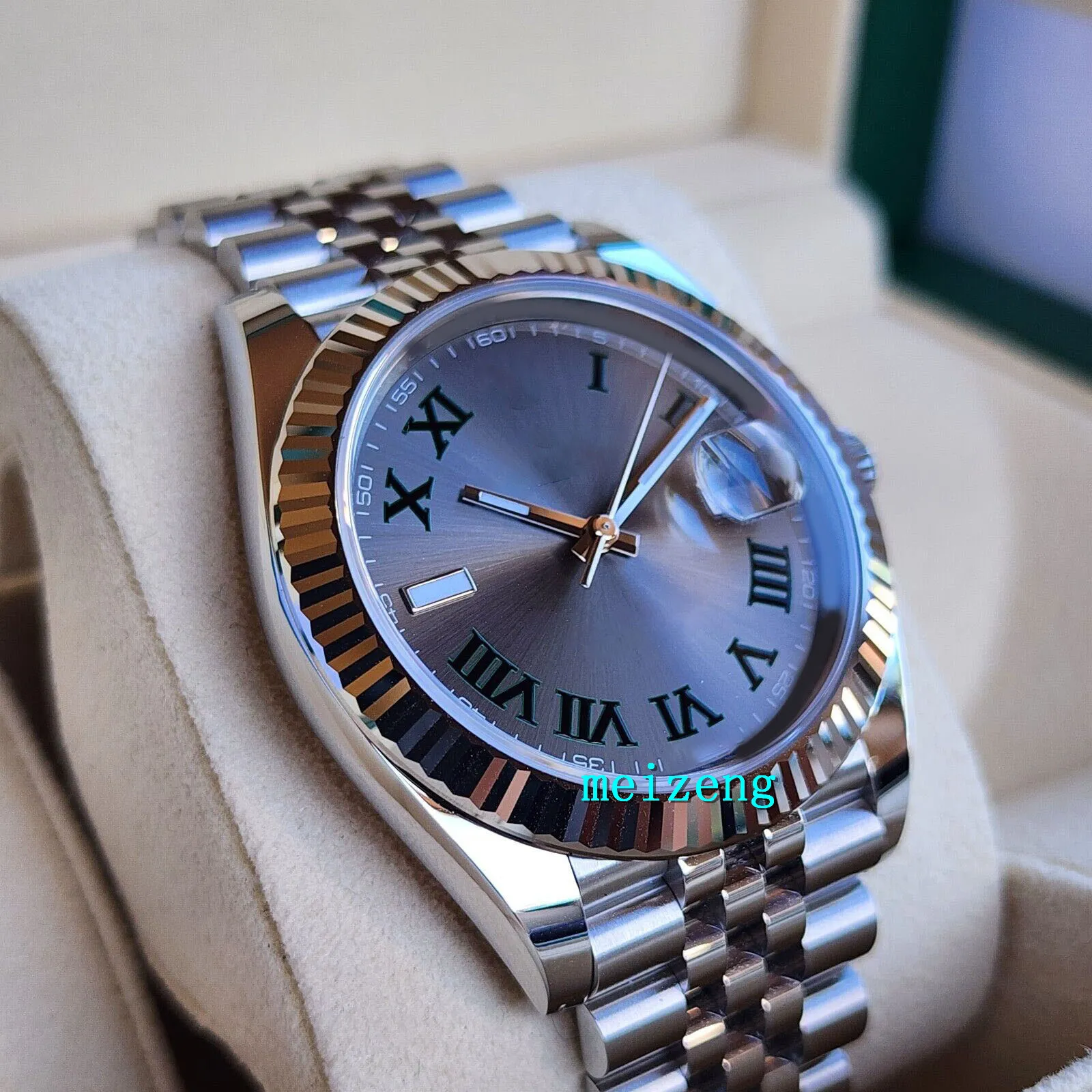 Designer Automatic A Brand-New 2023 Diver Sport Wristwatch Datejust 41mm Wimbledon 126334 FLUTED JUBILEE JAN- BRAND NEW MENS AUTOMATISKA WATCH