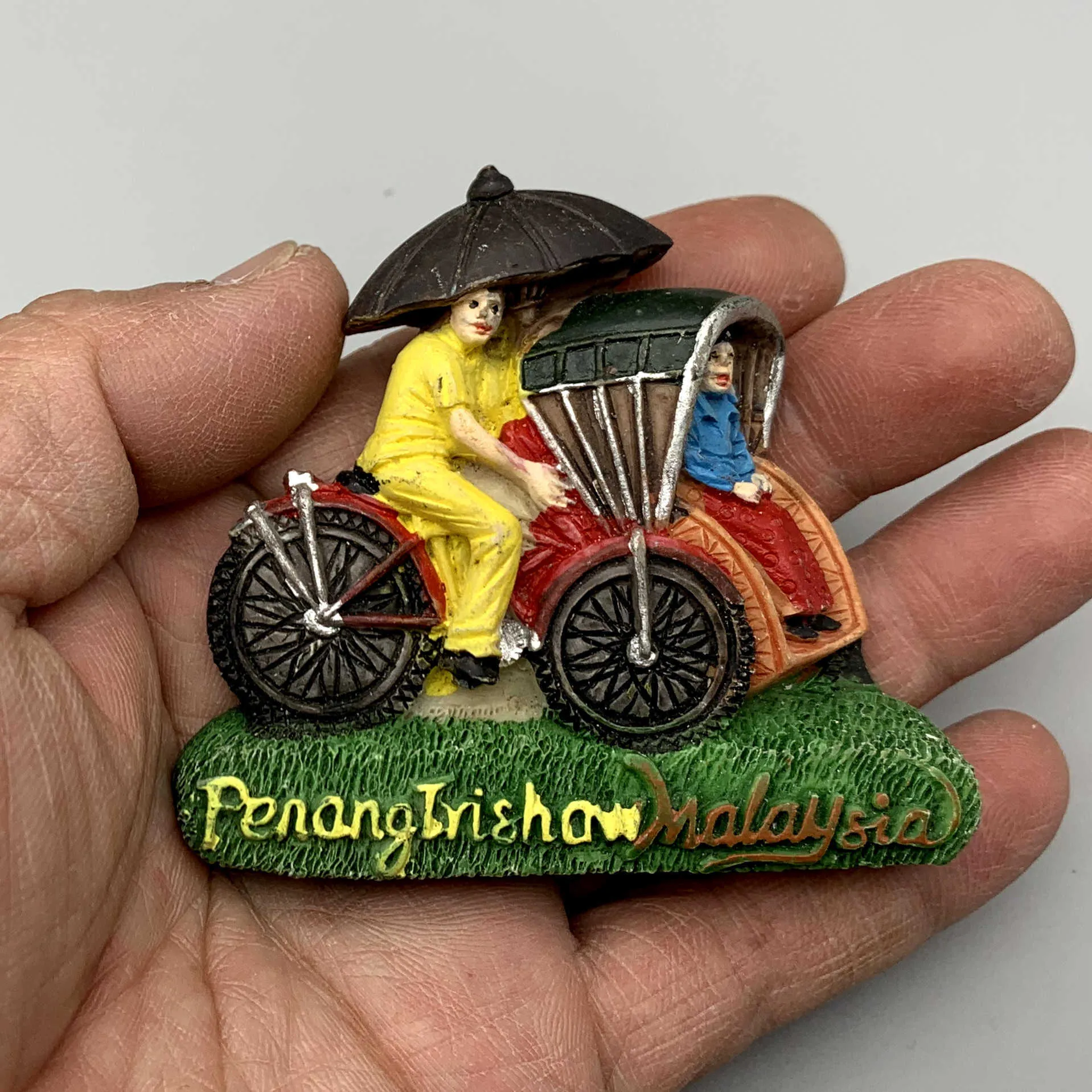 Magnete per frigorifero in Malesia Città del Mondo 3D in metallo forte souvenir turistico regalo cinese fatto a mano artigianato creativo decorazione casa e cucina adesivo magnetico (Malesia 2