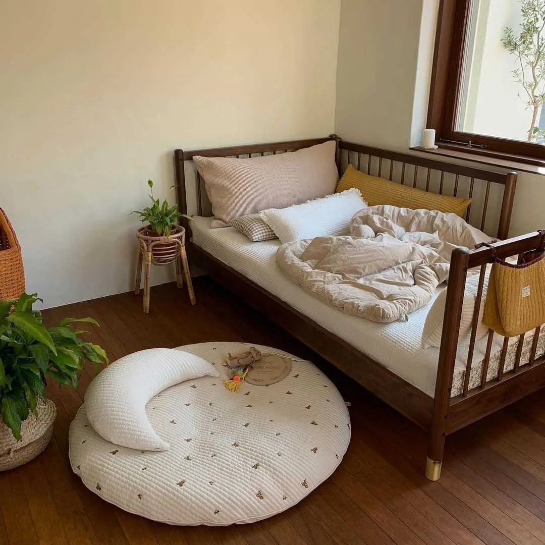 Almohada con forma de Luna para bebé recién nacido, cuna, parachoques,  decoración de habitación para mujeres embarazadas - AliExpress