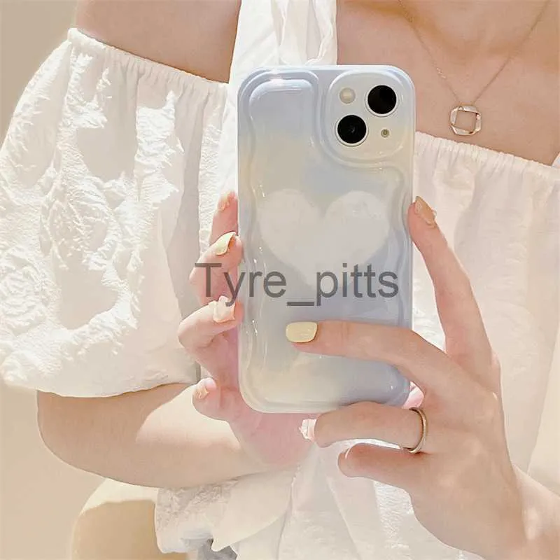 Coques de téléphone portable Blue Dye Love pour iPhone12 Coque de téléphone 11ProMax Coque de téléphone portable XR Apple 13 Silicone XS Coque en TPU pour femme iPhone XR Coque pour fille x0731