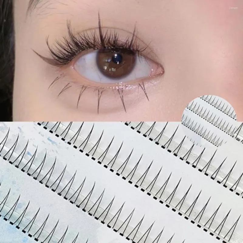 Faux cils doux faisceaux de cils extrémité conique réutilisable Extensions de cils individuels bricolage maquillage coréen pour les femmes