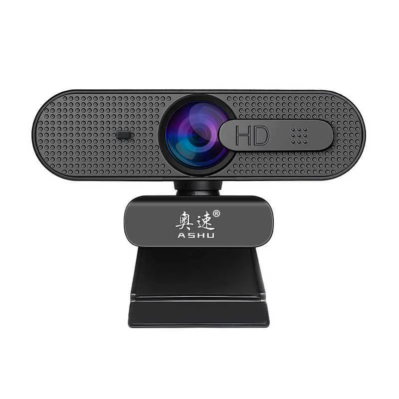 Webcams webcam câmera 1080P com microfone bate-papo vídeo ASHU H606