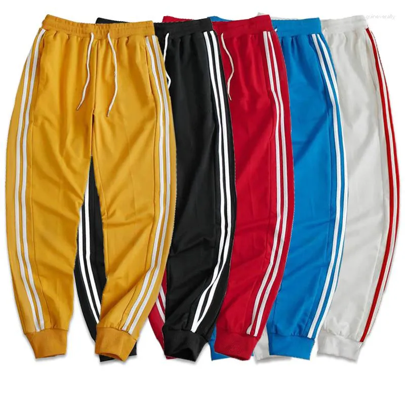 Pantaloni da uomo Uomo Jogger Fitness Bodybuilding Palestra Pantaloni lunghi della tuta Pantaloni autunnali traspiranti con coulisse in vita elastica a righe