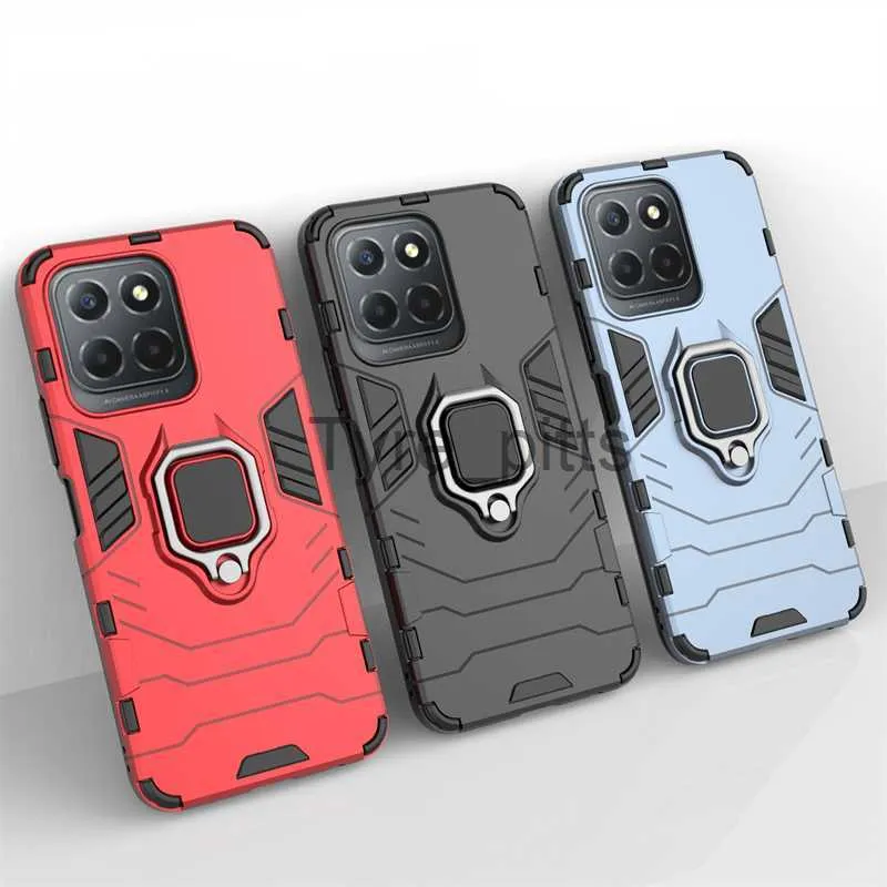 Estojo para Celular Honor X6 X 6 HONORX6 VNE-LX1 VNE-LX2 Estojo Luxo Proteger Magnetismo Anel de Celular Suporte Coque para honorx6 x6 x 6 Capa x0731