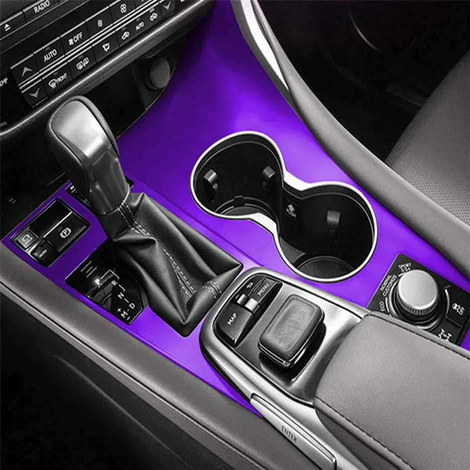 För Lexus RX300 2016-2018 Interiörens centrala kontrollpaneldörrhandtag 3D 5D kolfiber klistermärken dekaler bilstyling accessorie282l