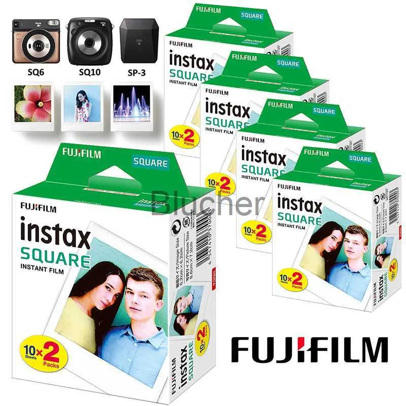 Fujifilm Instax SQUARE Film 10 Sheets White Edge Photo For Instax SQUARE  SQ6 SQ10 SQ20 Hybrid Instant Camera &Share SP-3 Printer