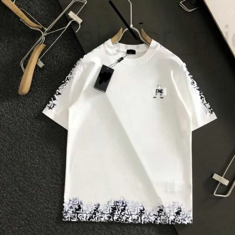 Camisetas de hombre Diseñador de verano camiseta de manga corta para hombre polo ff jacquard camisas de diseñador sudadera de algodón hombres mujeres cuello redondo camiseta BUB5