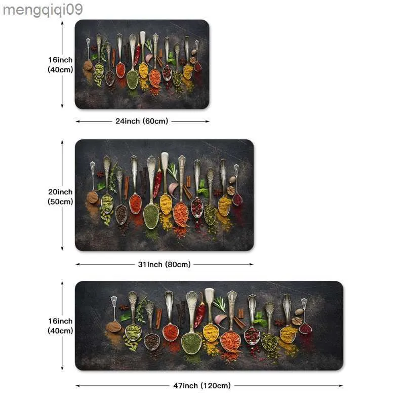 Halılar Kaşık Baskı Mutfak Halılar Oturma Odası Uzun Alan Halı Mutfak Zemin Mat Halılar Giriş Kapısı Mat Ev Dekoru R230731