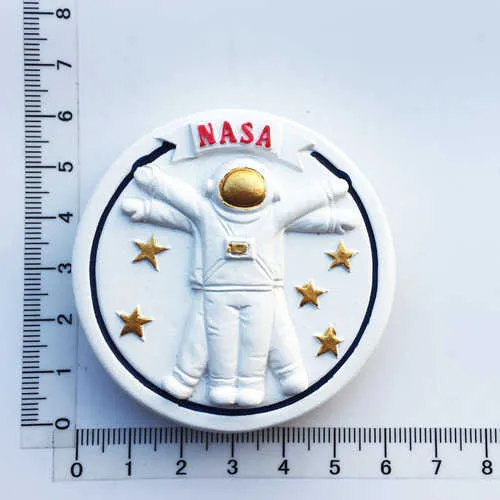 USA NASA Space Astronaut USA Frigo Magnete Frigorifero Magnete Decorazione Magnete Adesivo Souvenir Resina Artigianato