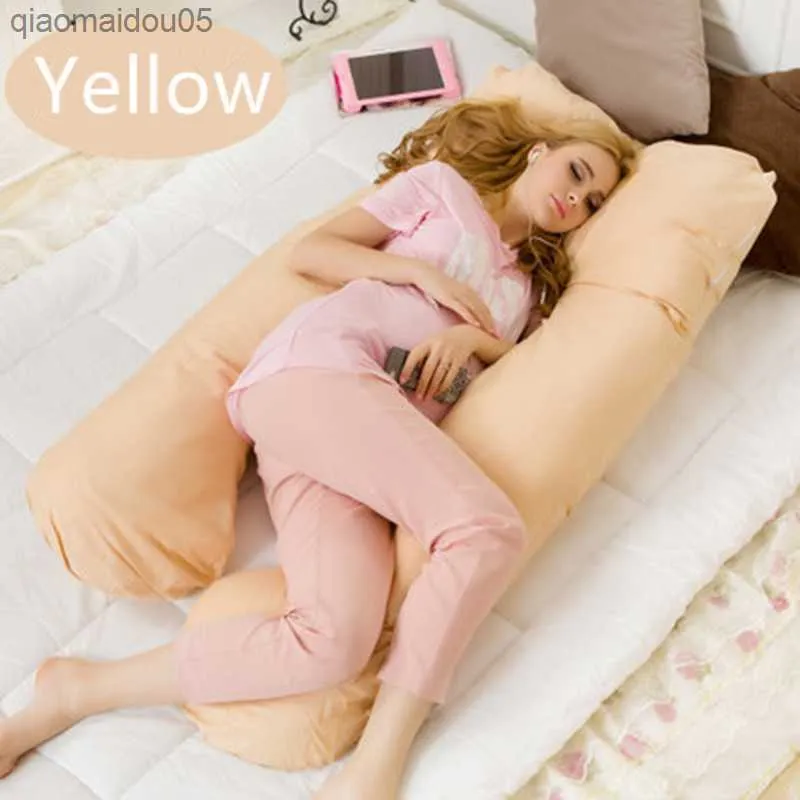 130x70CM U Almohadas cómodas para el embarazo Cinturón de maternidad Cojín  para dormir de lado para