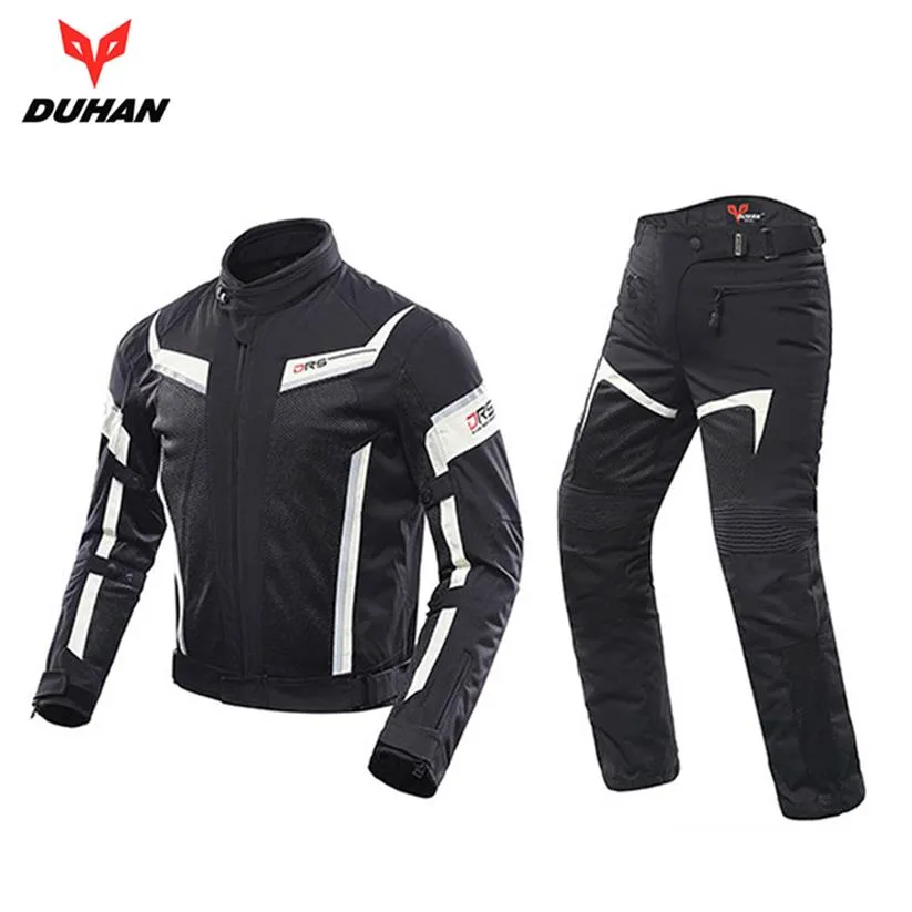 DUHAN – veste et pantalon de Moto pour hommes, veste de course respirante, combinaisons de Moto, ensemble de vêtements d'équitation, D-06 227s