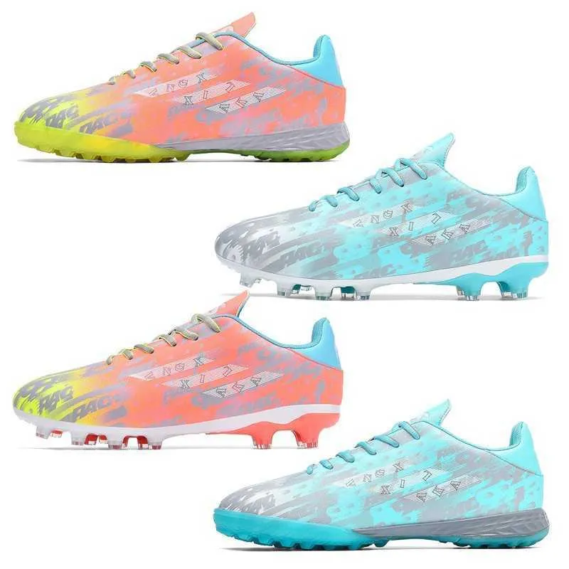 Anti Skid Low Top Pink Soccer Boots For Men, Women, And Kids Orange