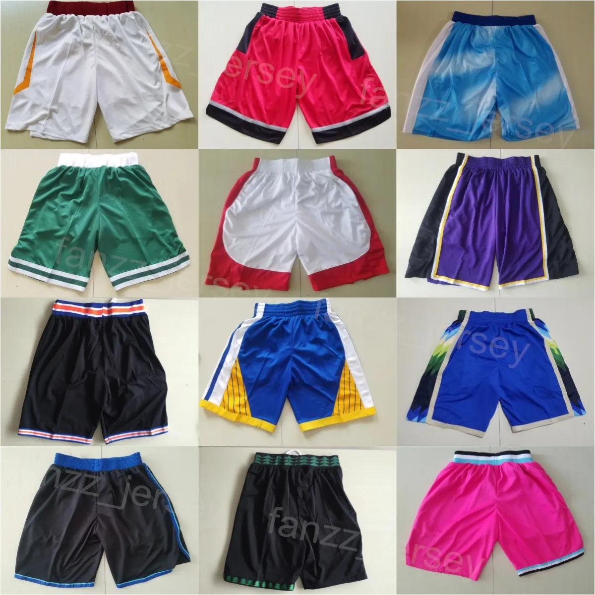 Team Basketbalkleding Joggingbroek Mannen Dunne elastische taille HipPop-broek Uitgebreide hardloopshorts Elastische taille Jogging Gestikt Ademend Andre Jackson Jr