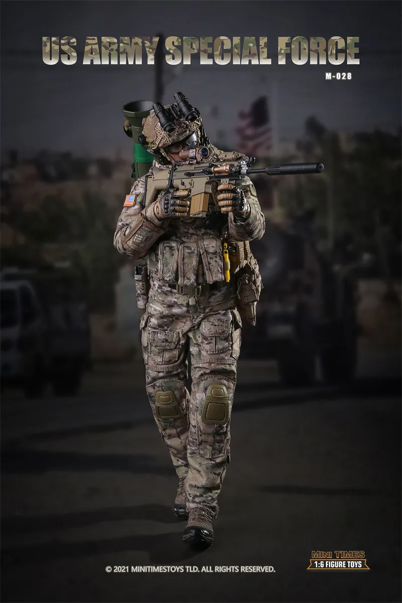 Miniature U.S. Army Special Forces Parachute Jump Soldier