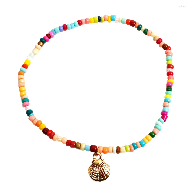 Anklets Pearl Anklet Hawaii Beach Chain Colorful Manual Foot Miss