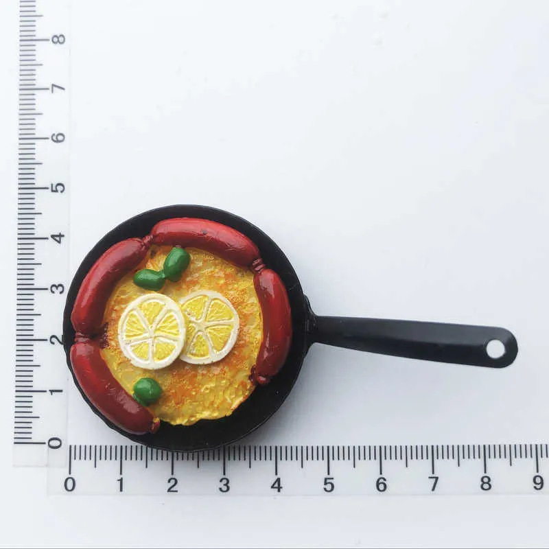 Aimant De Réfrigérateur 3D USA Delicious Food - Souvenir - En Résine