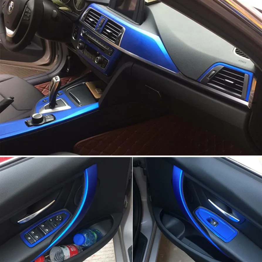 Voor BMW 3 -serie F30 F31 F32 Zelfklarige autostickers 3D 5D koolstofvezel vinyl auto -stickers en stickers auto -styling accessoires243a