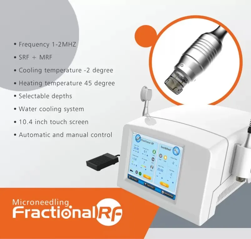 Andere Schönheitsgeräte HF-Mikronadel fraktionierte HF-Hautverjüngung Thermagische Narbenentfernungs-Schönheitstherapiemaschine mit Kryo-Hammer