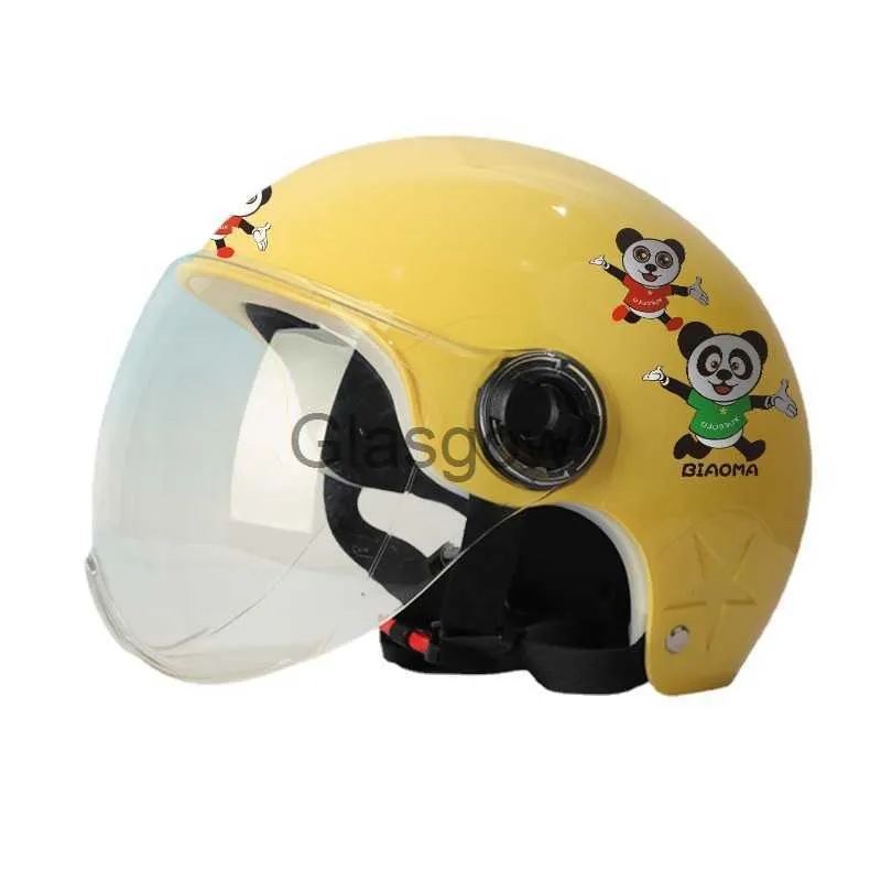 Hełm motocyklowy Moda Dzieci Kasek zimowy motocykl humet hulask Crash Boy and Girl Kids Piękny hełm Sunshade Ochrona słońca x0731