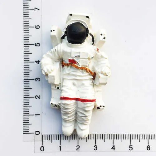NASA USA 3D Space Astronauta Magnete da Frigorifero Souvenir Regalo, Resina Handmade USA Frigorifero Magnete Decorazione Casa & Cucina Collezione