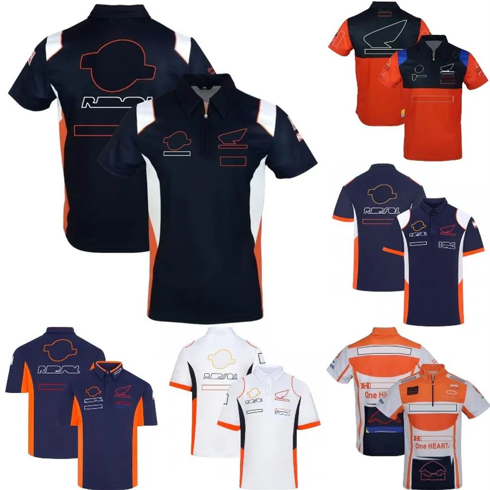 2023 Moda Moto Team T-Shirt Polo Gömlek Yaz Motosiklet Rider Nefes Alabilir Yakel Tişörtler Motokros Yarışı T-Shirt Jersey308G