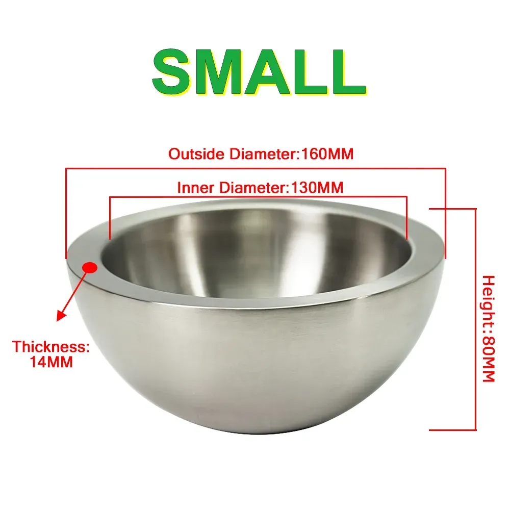 Tools LY 304 Food Level Stainless Steel Stuff Professional Liquid Nitrogen Bowl Basin Pot Tank Cold Resistant for Minus 196 Degree