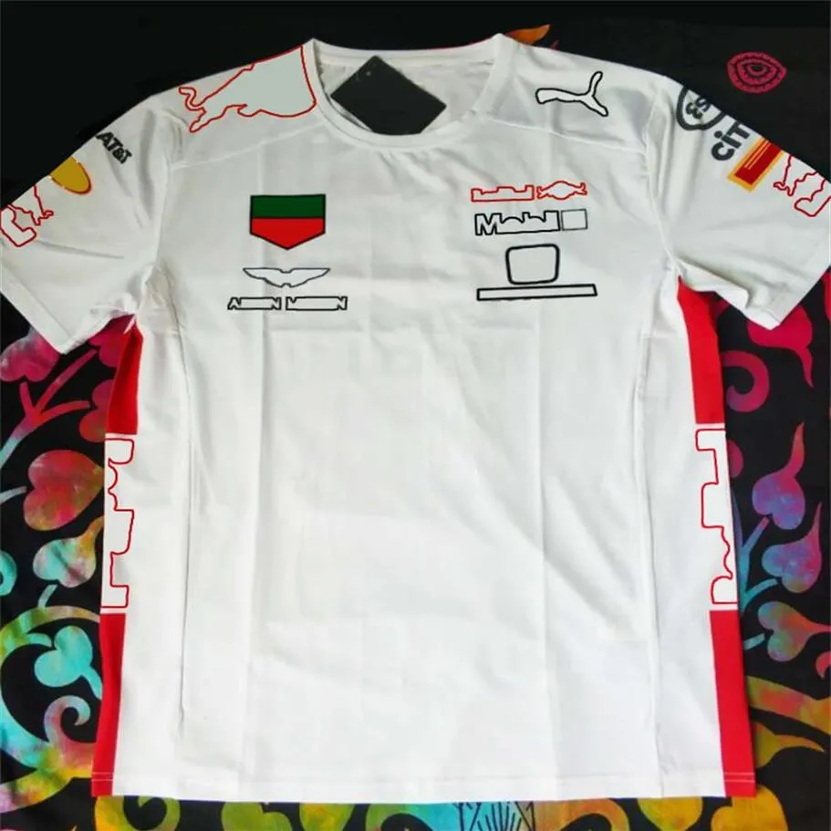 F1 T Shirt Formula One Racing Service Car Rally Car T-shirt à manches courtes Car Corporation Team Work Service Upper240C