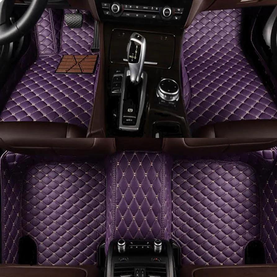 Bilmatta för Toyota Rav4 Land Cruiser Prado Corolla Camry Prius Carpets Leather227L