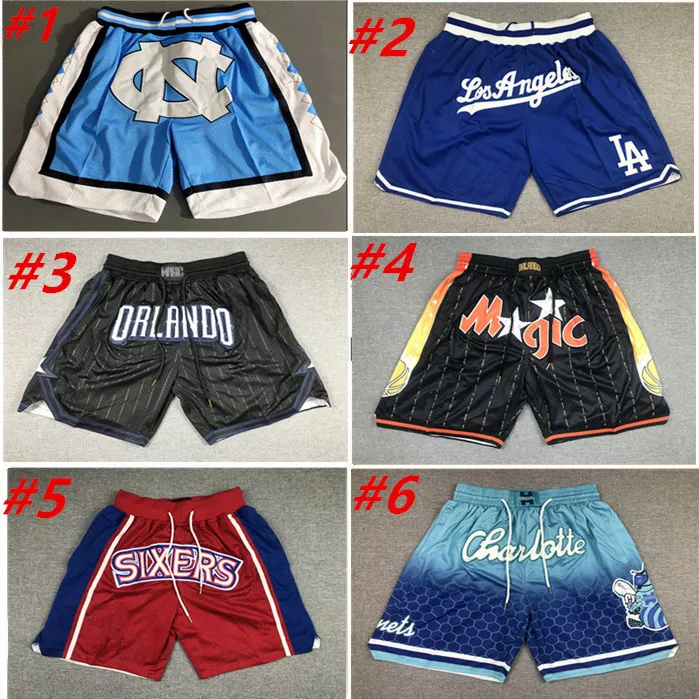 Breathable Just Don Basketball Shorts With Pockets Hip Pop Summer Pant For Men Gym Training