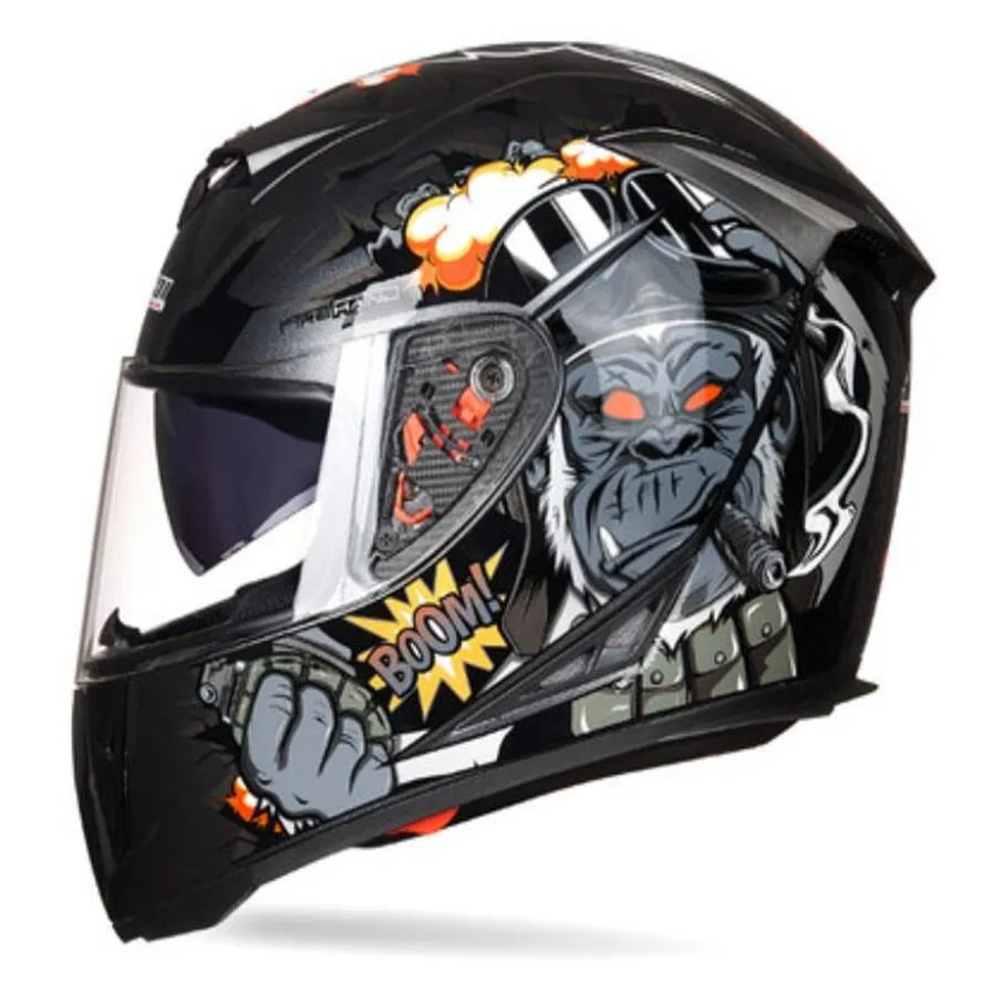 2022 NEW -Selling Jiekai Off -Road Motorcycle Mocomotive Full Helmet Outdoor Racing Riding Equipment278H