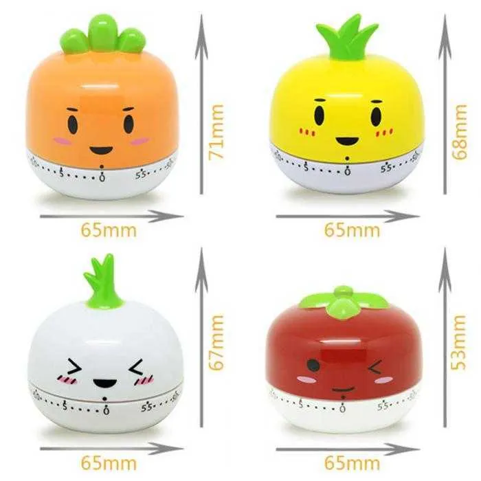 Timers Funny Cooking Timer Mechanical Fruit Vegetable Electronic Kitchen Cooking Accessory