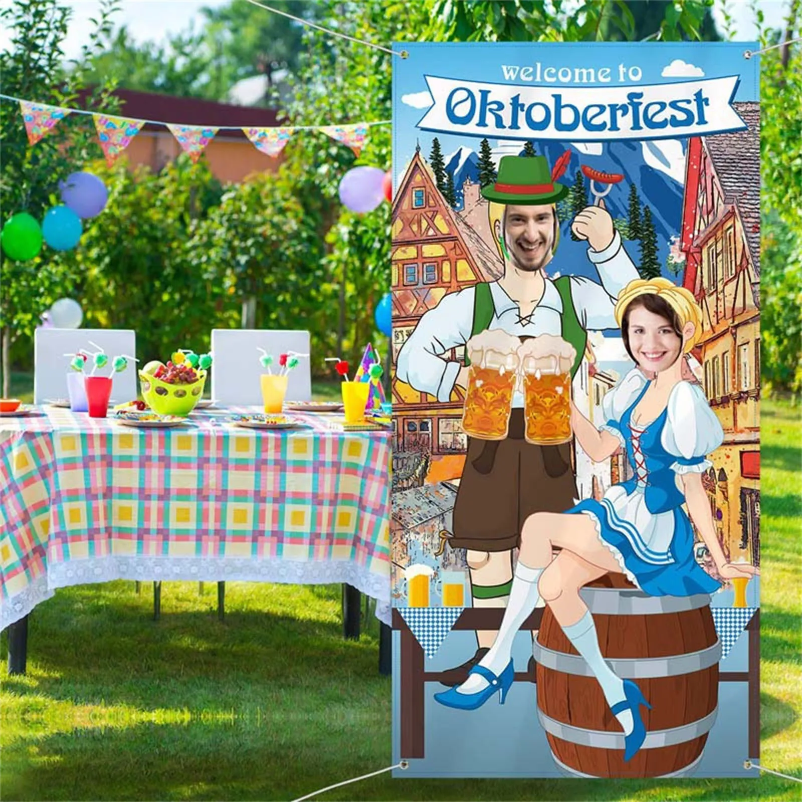 Banner Vlaggen Oktoberfest Po Props Deur Banner Decoraties Grappige Spelletjes Beierse Bierfestival Benodigdheden 230731