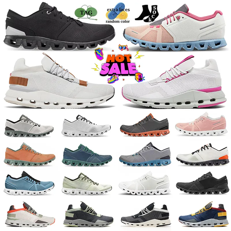 2023 Men Dames Running Shoes Cloud Nova Clouds Cloudnova Designer Sneakers Pink Triple Black Witblauwe Heren Dames buitensport Trainers