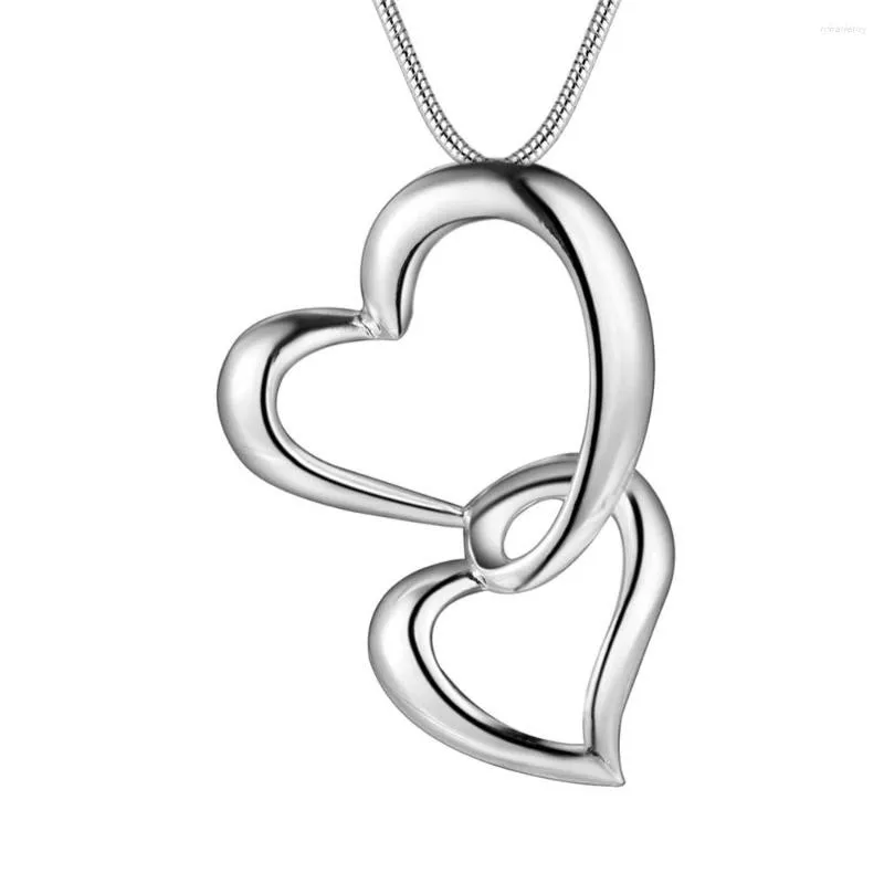 Catene amore cuore bella collana placcata argento all'ingrosso vendita collane pendenti /BKIOXLVZ WVCTXZCE