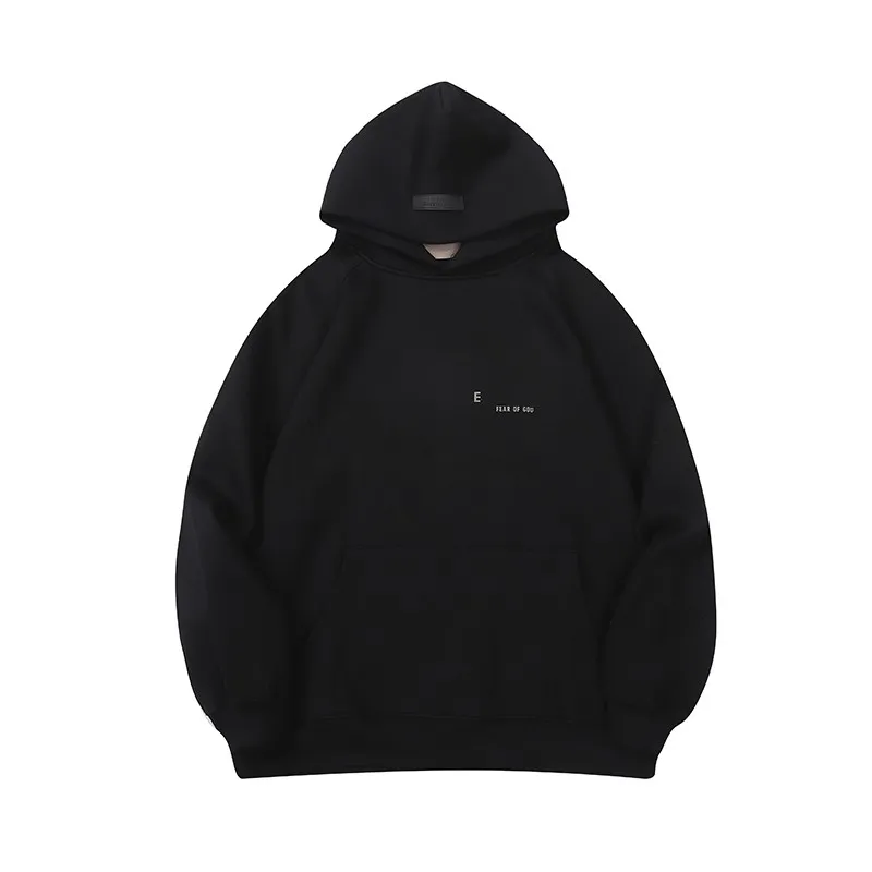 Hoodies essentialklädande män bokstav känguru väska huvtröja tröja matcha grön pullover tröjor lösa huvtröja långärmad toppstorlek s xl herr kvinnor hoodie