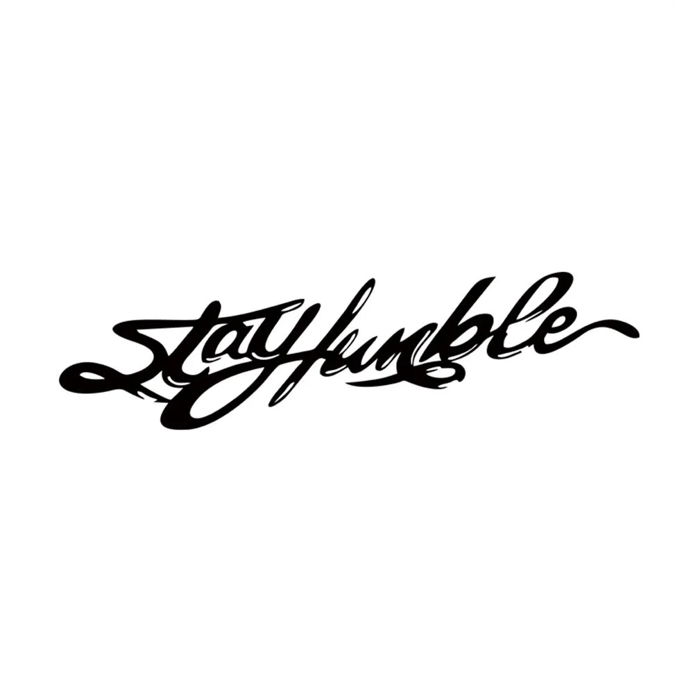 Bilstye Stay Humble Fun JDM Car Motorcykel Vinyldecal Accessories Dekorativa JDM204U