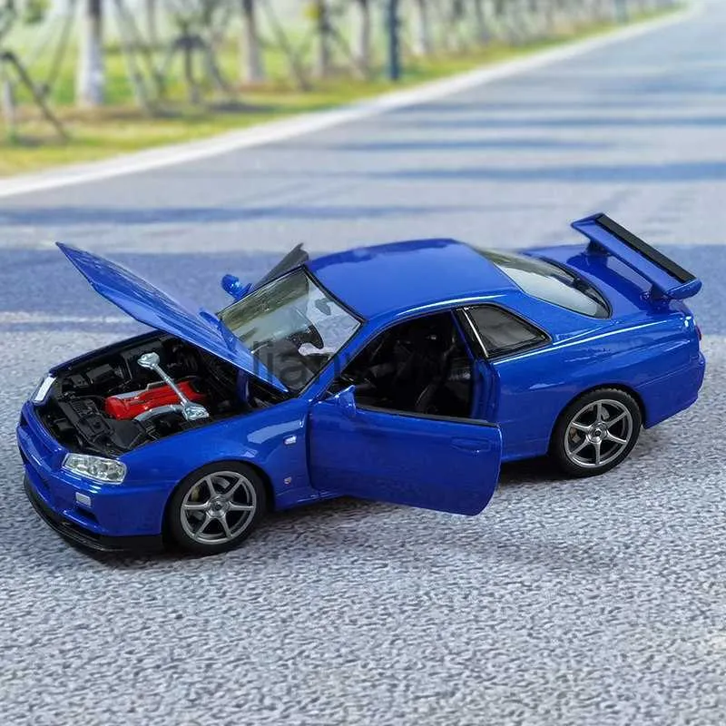 Diecast Model Cars WELLY 124 Nissan Skyline Ares GTR R34 Diecasts