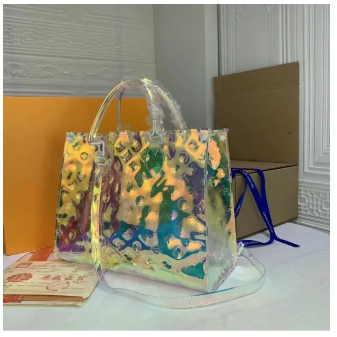 Laser transparent Totes Bag Colorful Womens Designer Shoulder Handbag Purse On The Go 2023 SPRING IN COLLECTION Cross Body Wallet