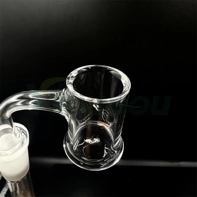 DHL Yinuoou Fumar Full Weld Evan Shore Quartz Banger 25mmOD Beveled Edge Sem Costura Weld Auto Spinner Smoke Nails For Glass Water Bong Dab Rigs