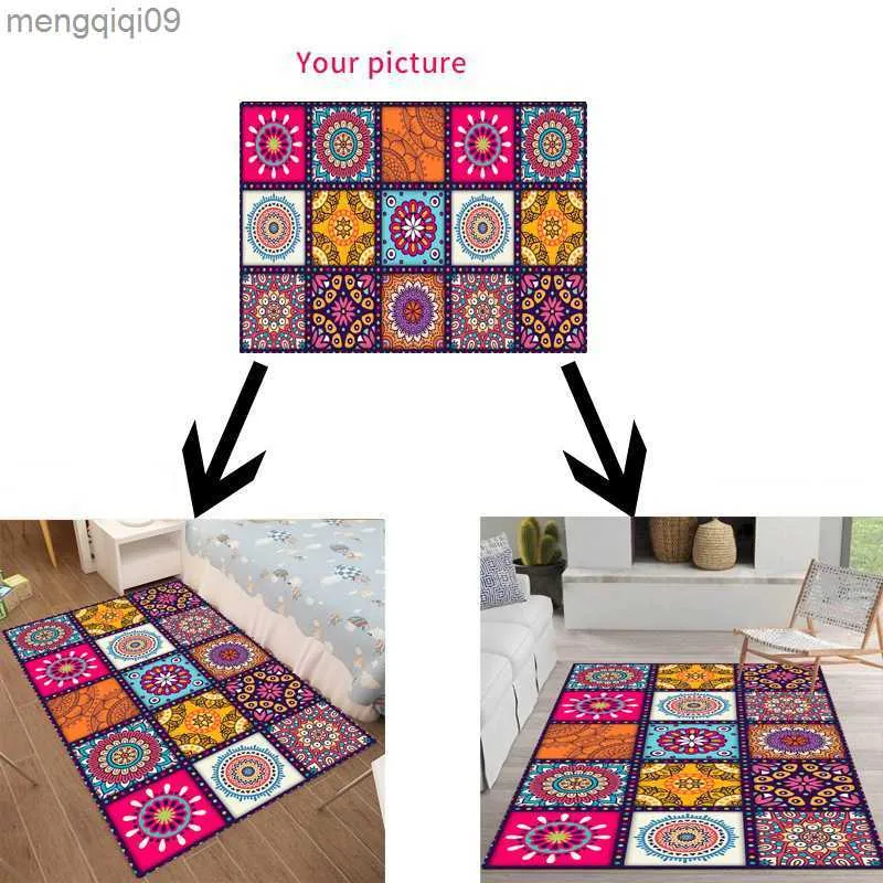 Carpets Custom Mat Anti-Slip Carpet With Your Image Bathroom Living Room Outdoor Indoor Door Mat Floor Mat Gift R230731