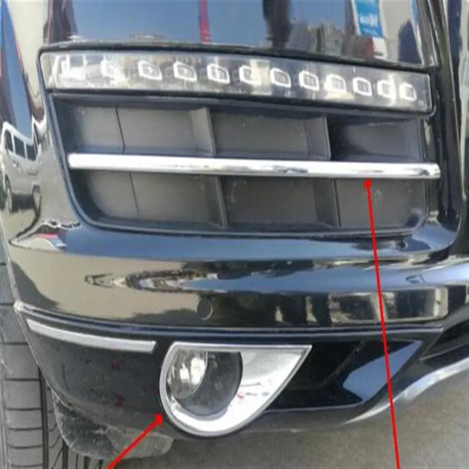 عالي الجودة ABS Chrome 2PCS CAR FOG FOG LAMP DRINCORTION TRIM 2PCS FOG FOG RAMP