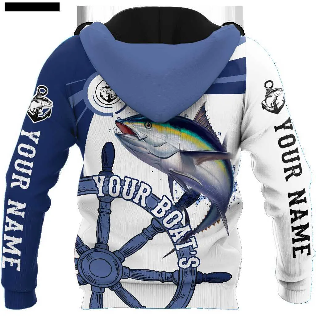 Cool Hoodies For Guys Custom Name Tuna Fishing Boat Team 3D Printing Hoodie  Sweatshirt Autumn Unisex Zip Casual Tracksuits KJ774 HKD230731 From  Misihan02, $15.12