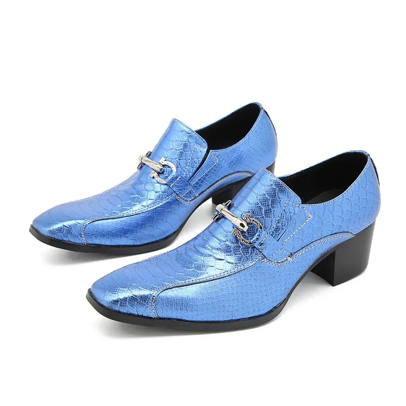 baby blue mens dress shoes Antonio Cerelli two-tone Buckle loafer-Antonio Cerelli | 2 Tone Buckle Loafer main image 0
