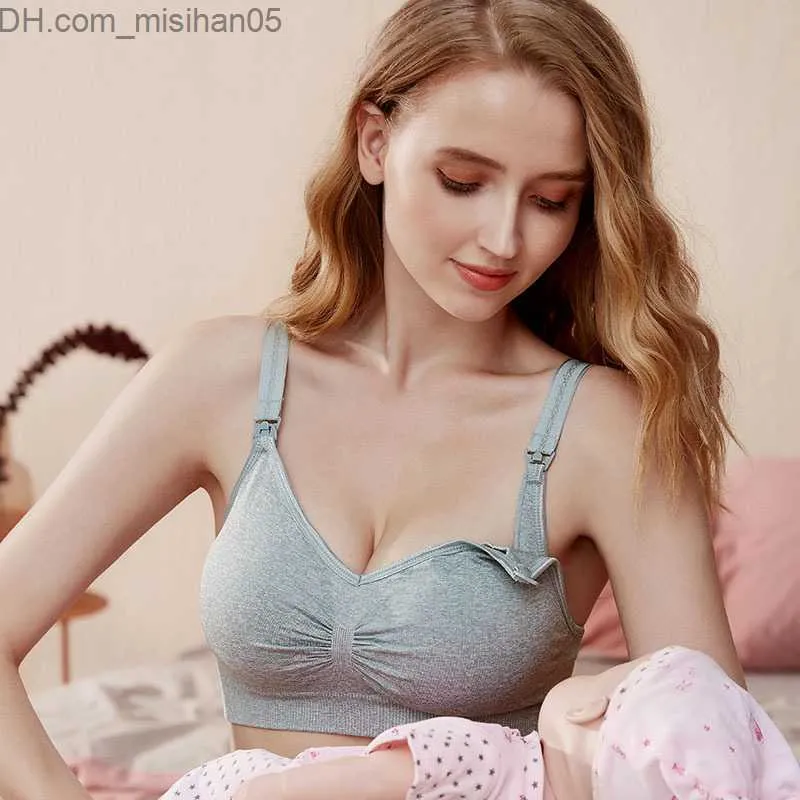 Maternity Intimates Thread Maternity Bra Breathable Care Bra Maternity  Underwear Sag Proof Nursing Bra Push Up Front Button Oversize Z230801 From  Misihan05, $4.4