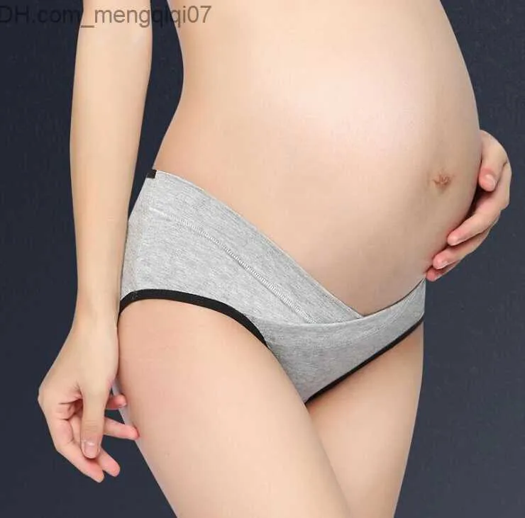 Maternity Intimates Cotton Pregnant Panties Maternity Underwear U-Shaped Low Waist Pregnancy Briefs Women Clothing Z230801