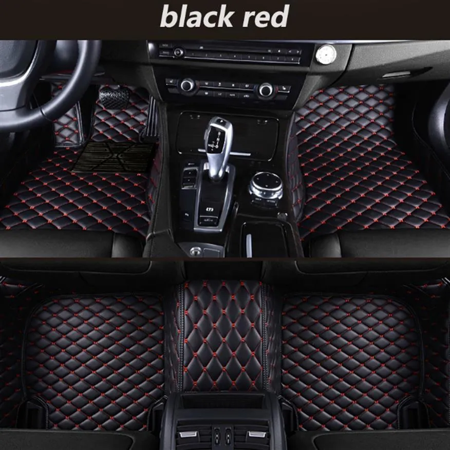 Audi A8 A8L 2006-2018 CAR MAT 환경 친화적 인 비 독성 MAT279I로 둘러싸인 모든 스티칭 방지 스키드 PU 인테리어 매트 스티칭